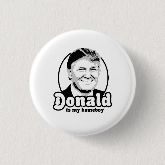 Donald is mijn huisjongen 2016 ronde button 3,2 cm (Voorkant)