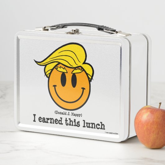 Donald J Happy "Ik heb deze lunch verdiend" (In situ)