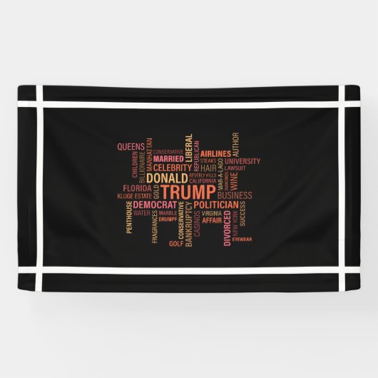 Donald j Trump 2016 Kandidaat-voorzitter Spandoek (Horizontaal)