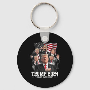 Donald J Trump 2024 Nooit Overgave 1 Sleutelhanger