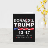 Donald J. Trump 45 47 President Inauguratie Dag 2 Kaart (Gele Bloem)