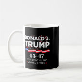 Donald J. Trump 45 47 President Inauguratie Dag 2 Koffiemok (Links)