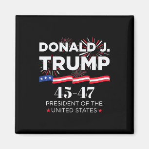 Donald J. Trump 45 47 President Inauguratie Dag 2 Magneet