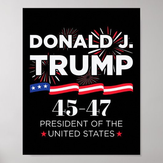 Donald J. Trump 45 47 President Inauguratie Dag 2 Poster (Voorkant)