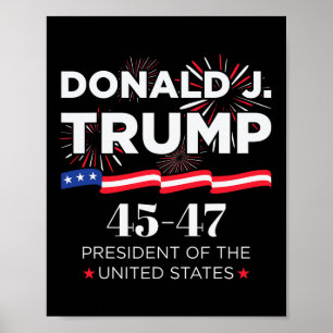 Donald J. Trump 45 47 President Inauguratie Dag 2 Poster