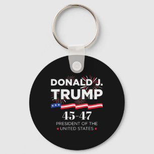 Donald J. Trump 45 47 President Inauguratie Dag 2 Sleutelhanger