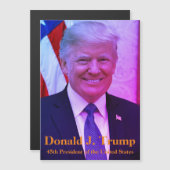 Donald J. Trump, 45e President magnetische kaart (Voorkant / Achterkant)