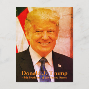 Donald J. Trump, 45e President van de Verenigde St Briefkaart