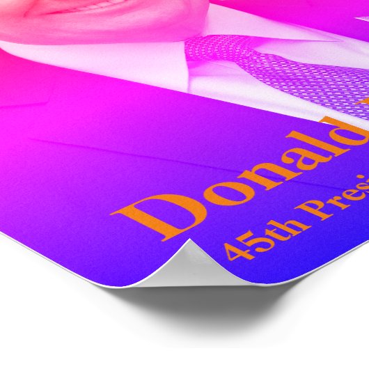 Donald J. Trump, 45e President van de Verenigde St Poster (Hoek)