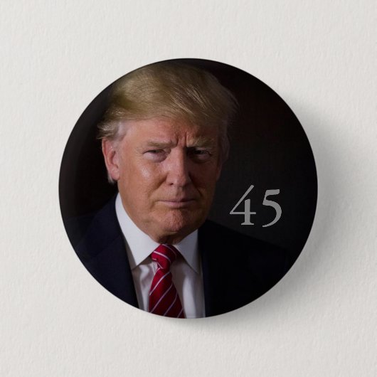 Donald J. Trump, 45e President van de VS Ronde Button 5,7 Cm (Voorkant)