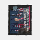 Donald J. Trump 45th President Keepomwille Fleece Deken (Voorkant)