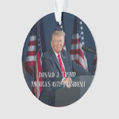 Donald J. Trump 45th President Keepomwille Ornament (voorkant)