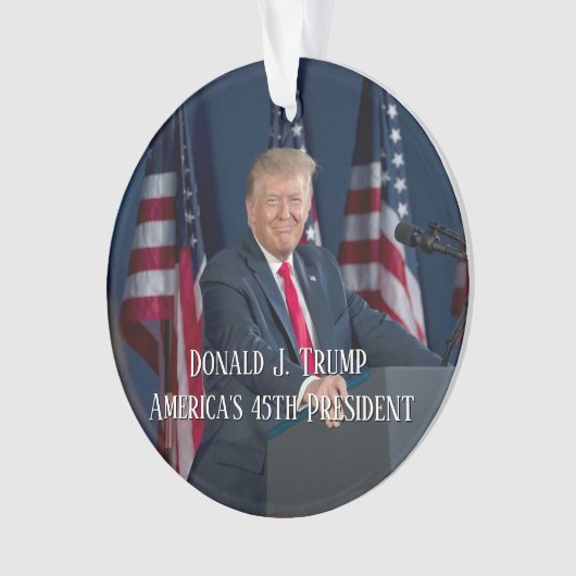 Donald J. Trump 45th President Keepomwille Ornament (voorkant)