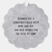 Donald J. Trump 45th President Keepomwille Ornament Kaart (Achterkant)