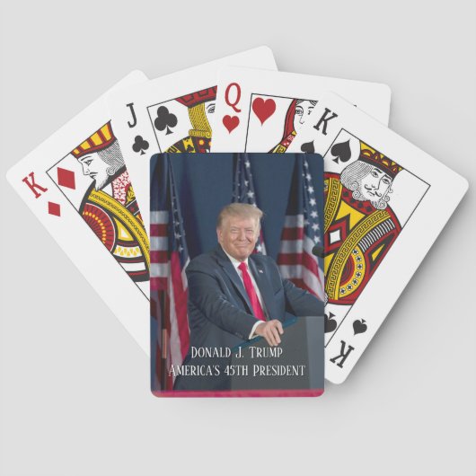Donald J. Trump 45th President Keepomwille Pokerkaarten (Achterkant)