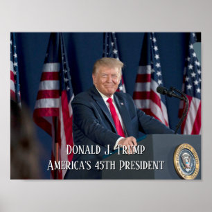 Donald J. Trump 45th President Keepomwille Poster