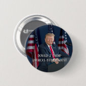 Donald J. Trump 45th President Keepomwille Ronde Button 5,7 Cm (Voorkant /achterkant)
