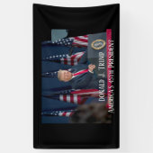 Donald J. Trump 45th President Keepomwille Spandoek (Verticaal)