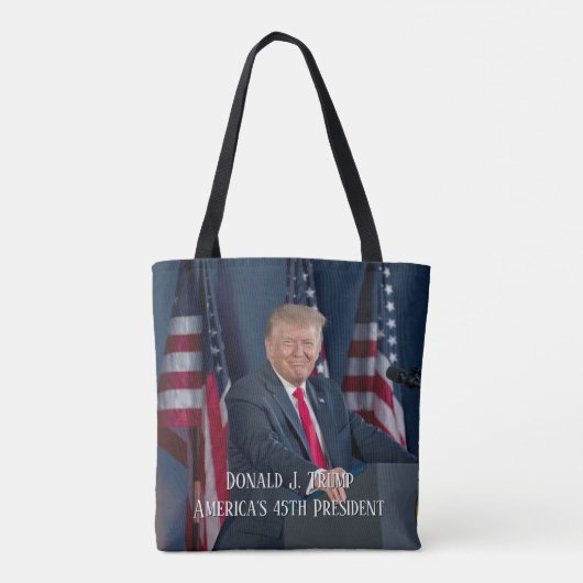 Donald J. Trump 45th President Keepomwille Tote Bag (Achterkant)