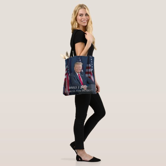 Donald J. Trump 45th President Keepomwille Tote Bag (Op model)