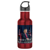 Donald J. Trump 45th President Keepomwille Waterfles (Voorkant)