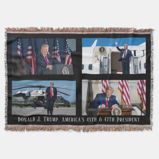 Donald J. Trump 47e President Foto Keepsake Deken (Voorkant)