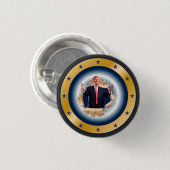 Donald J. Trump ~ Breaking Through ~ 11/3/2020 ~ Ronde Button 3,2 Cm (Voorkant /achterkant)