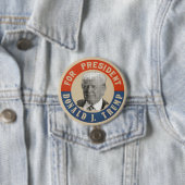 Donald J. Trump for President Ronde Button 7,6 Cm (In situ)