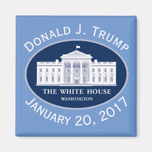Donald J. Trump Inauguratiedag & Witte Huis Magneet (Voorkant)