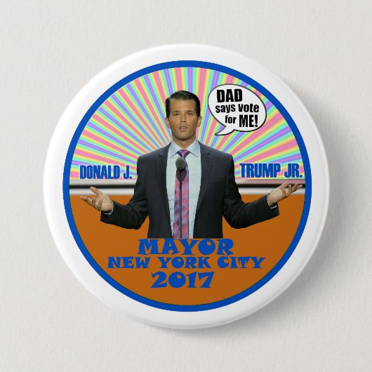 Donald J. Trump, Jr. Ronde Button 7,6 Cm (Voorkant)