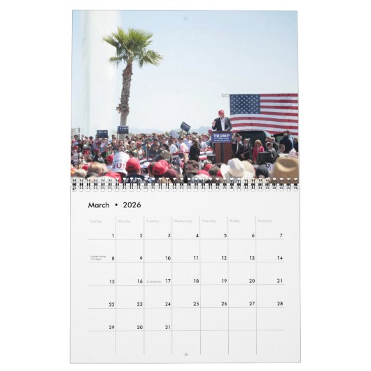 Donald J. Trump Klassieke Campagne Fotokalender Kalender (Mar 2026)