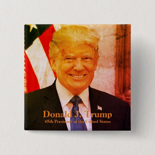 Donald J. Trump maakt Amerika weer geweldig Vierkante Button 5,1 Cm (Voorkant)