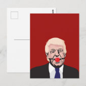 Donald J. Trump met rode maag - DIY Briefkaart (Voorkant / Achterkant)