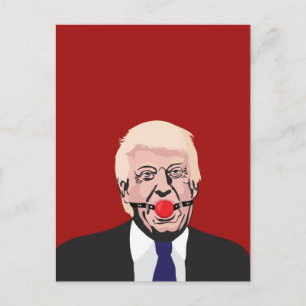 Donald J. Trump met rode maag - DIY Briefkaart
