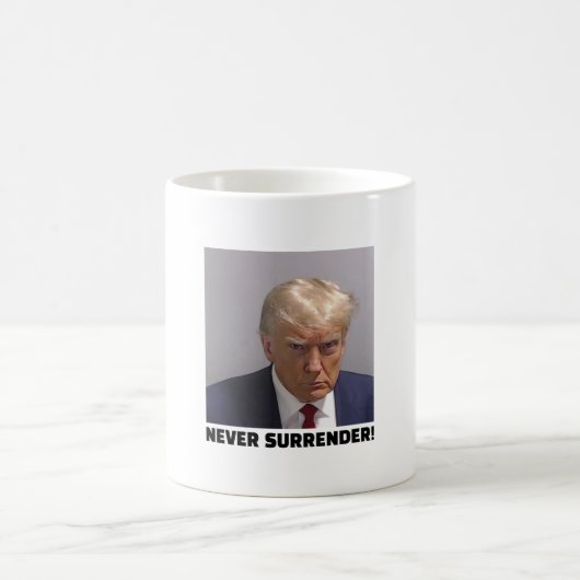Donald J Trump Mok Shot - Never Surrender Long Sle (Center)