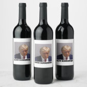 Donald J Trump Mok Shot - Never Surrender Long Sle Wijn Etiket (Flessen)