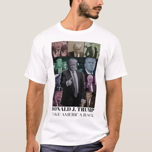 Donald J. Trump - Neem Amerika terug T-shirt (Voorkant)