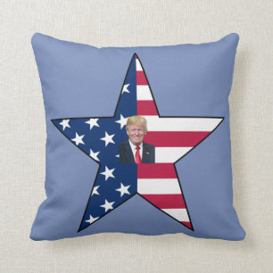 Donald J. Trump~ President~ US Flag~ Star ~ MAGA ~ Kussen