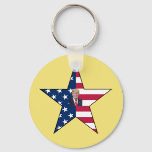 Donald J. Trump~ President~ US Flag~ Star ~ MAGA ~ Sleutelhanger