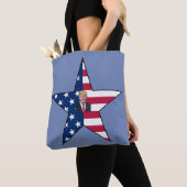 Donald J. Trump~ President~ US Flag Star ~ MAGA ~ Tote Bag (Dichtbij)