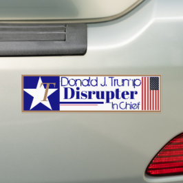 Donald J Trump Verstoorder in Chief Bumpersticker