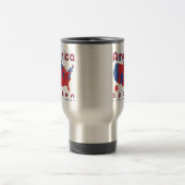 Donald J. Trump Wins Red White Blue Coffee Cup Mok (Center)