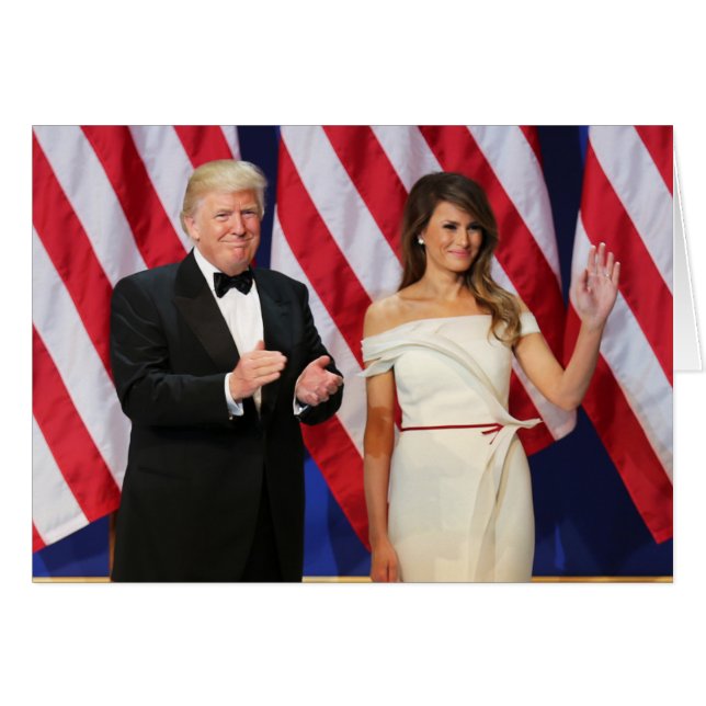Donald & Melania Trump bij de opening (Voorkant Horizontaal)