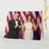 Donald & Melania Trump bij de opening Kaart (Gele Bloem)