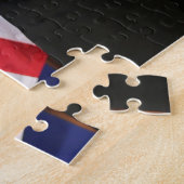 Donald & Melania Trump bij de opening Legpuzzel (Zijkant)