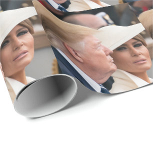 Donald & Melania Trump Cadeaupapier