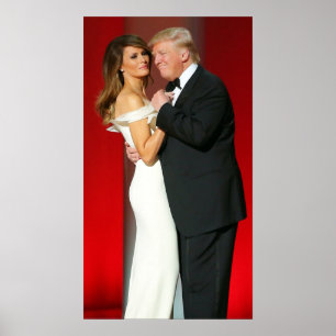 Donald & Melania Trump & de Bal van de Vrijheid Poster