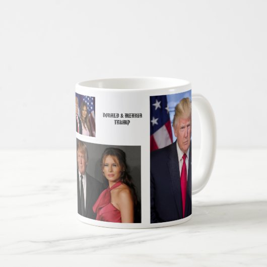 DONALD & MELANIA TRUMP- KOFFIEMOK (Voorkant rechts)