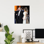 Donald & Melania Trump op de dag van inauguratie Poster (Thuiskantoor)