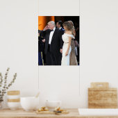 Donald & Melania Trump op de dag van inauguratie Poster (Keuken)